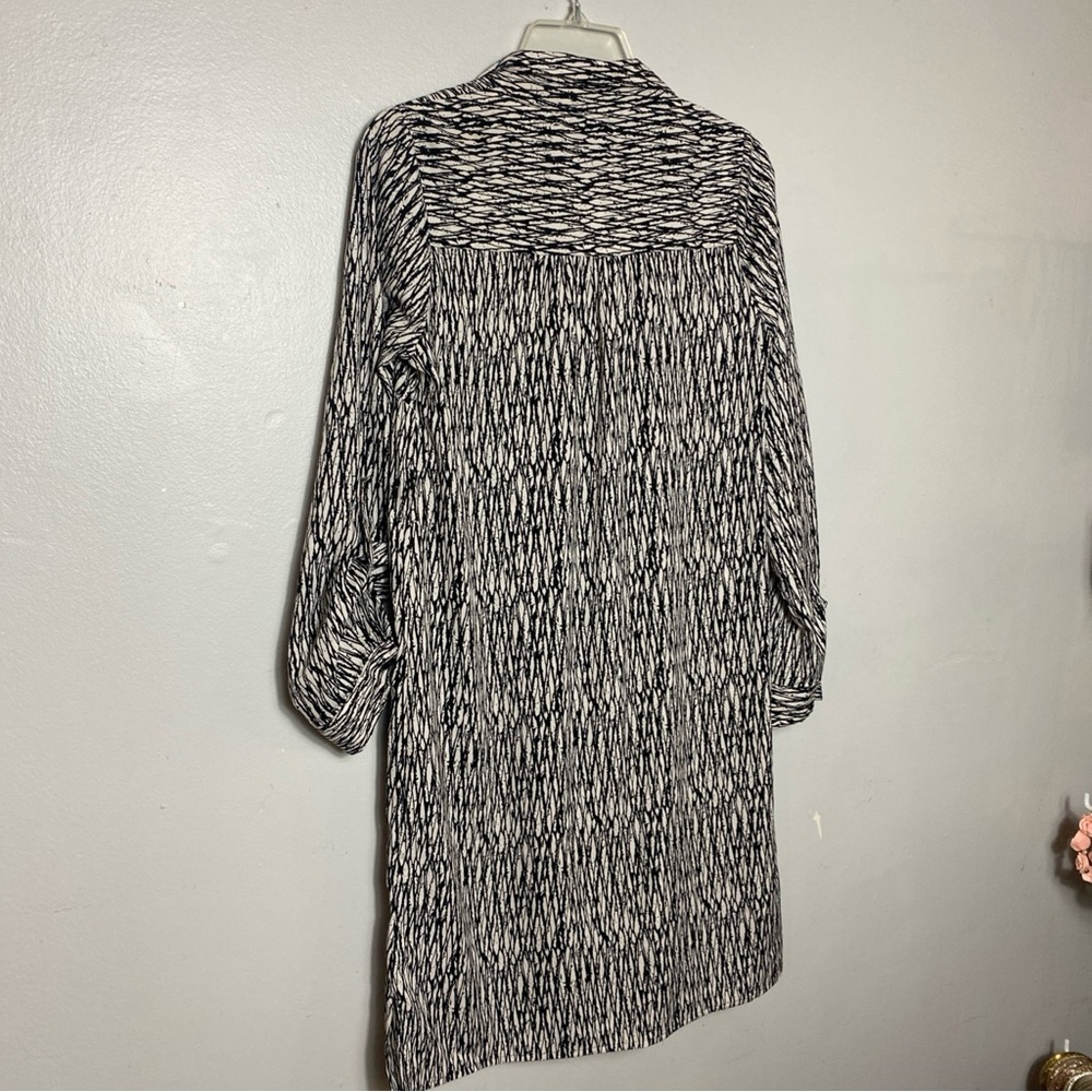 Motherhood Maternity Women's Button Front Dress Black & White Size Small - Picture 6 of 8